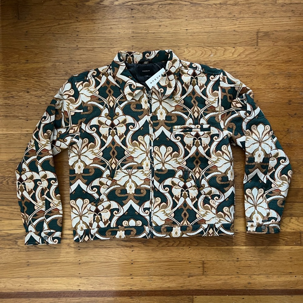 PacSun Art Nouveau Pattern Jacquard Jacket